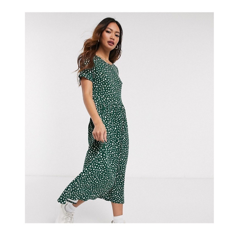 NWT | Wednesday's Girl Midi Dress in Polka Dot